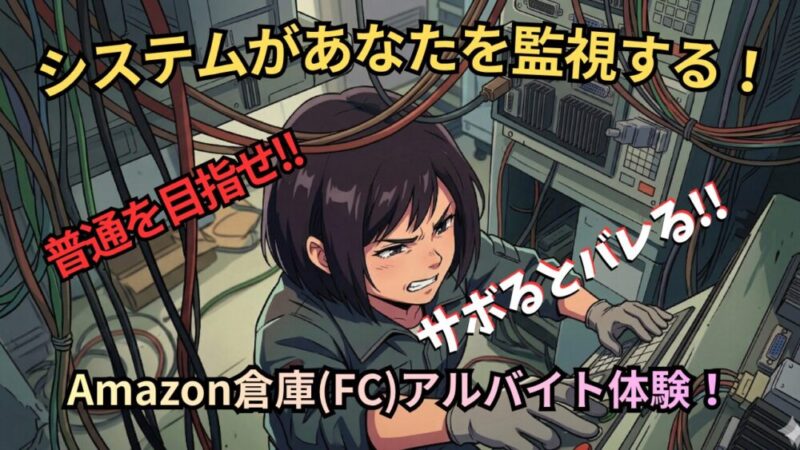 【Amazon倉庫アルバイト】システムがサボっていないか見ている！