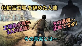 【化粧品工場の工場長が語る】「逃げの転職」で後悔した3人の実話と、失敗しないための真実 