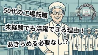 50代・未経験でも工場に転職できる？成功できる理由と体験談を紹介 